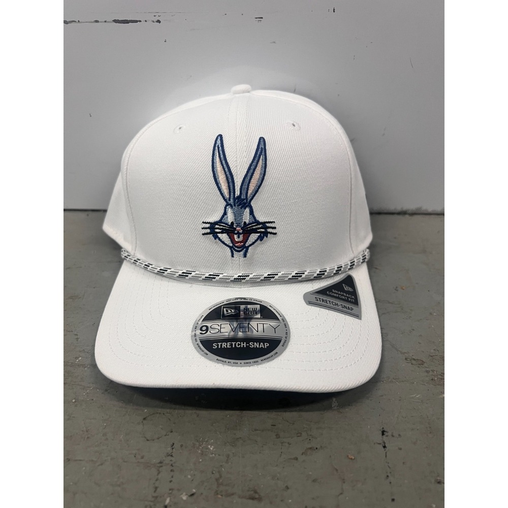 New Era 9FIFTY Bugs Bunny Looney Tunes Men's‎ One Size White Snapback Hat NWOT